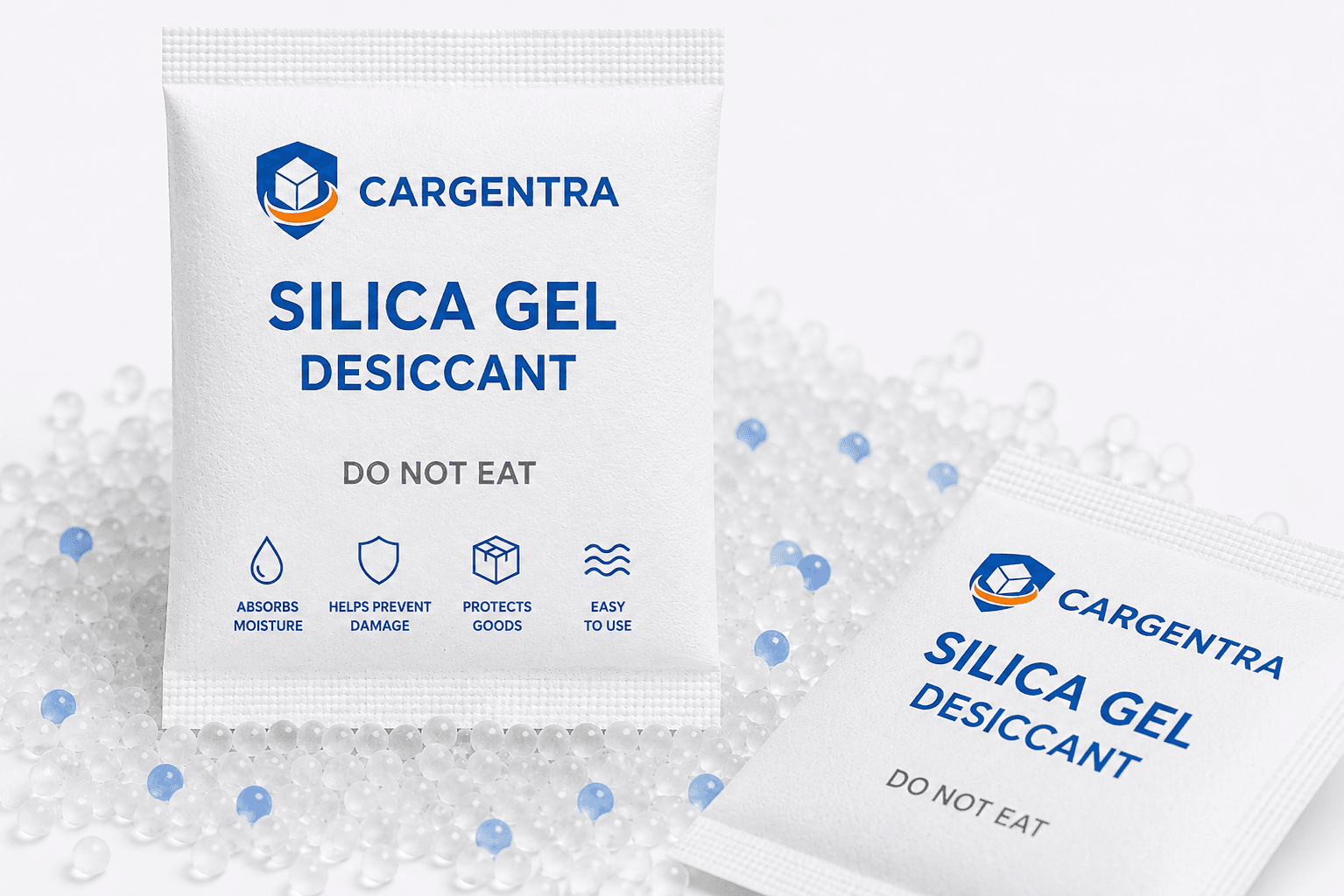 Gói hút ẩm Silica Gel CARGENTRA và hạt silica gel